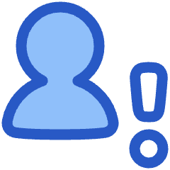 User Warning Icon from Plump Duo Set
