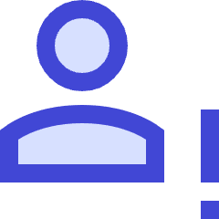 User Warning Icon from Sharp Duo Set