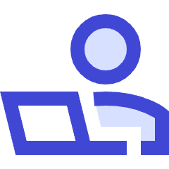 User Work Laptop Icon from Sharp Duo Set