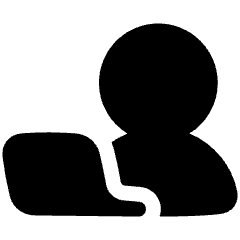 User Work Laptop Icon from Plump Solid Set