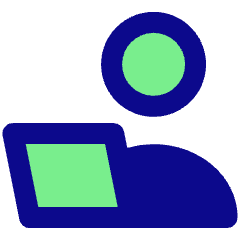 User Work Laptop Icon from Core Pop Set