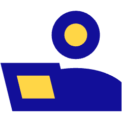 User Work Laptop Icon from Sharp Pop Set