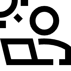 User Work Laptop Outdoor Icon from Sharp Line Set