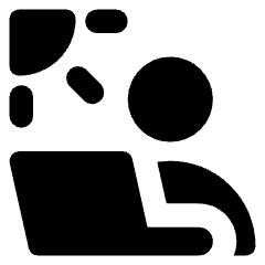 User Work Laptop Outdoor Icon from Core Solid Set