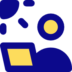 User Work Laptop Outdoor Icon from Core Pop Set