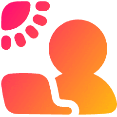 User Work Laptop Outdoor Icon from Plump Gradient Set