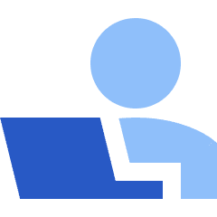 User Work Laptop Icon from Sharp Flat Set