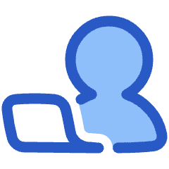 User Work Laptop Icon from Plump Duo Set