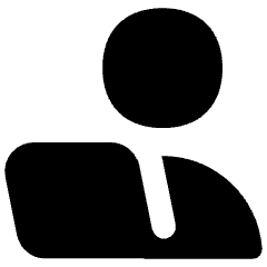 User Work Laptop Icon from Flex Solid Set