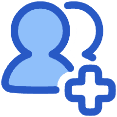 Users Group Add Icon from Plump Duo Set
