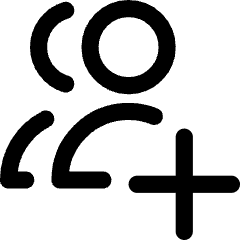 Users Group Add Icon from Core Line Set