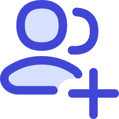 Users Group Add Icon from Flex Duo Set