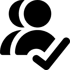 Users Group Check Icon from Core Solid Set