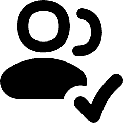 Users Group Check Icon from Flex Remix Set