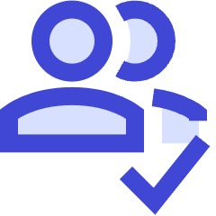 Users Group Check Icon from Sharp Duo Set