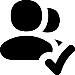 Users Group Check Icon from Flex Solid Set