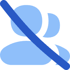 Users Group Off Icon from Flex Flat Set