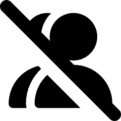 Users Group Off Icon from Core Solid Set