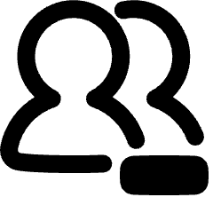 Users Group Remove Icon from Plump Remix Set