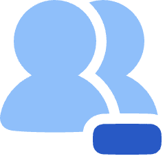 Users Group Remove Icon from Plump Flat Set