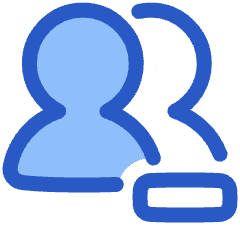 Users Group Remove Icon from Plump Duo Set