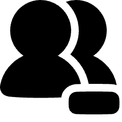 Users Group Remove Icon from Plump Solid Set