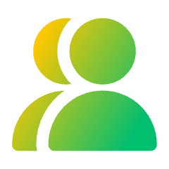 Users Group Solo Icon from Core Gradient Set
