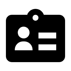 Id Card Icon from Nova Solid Set