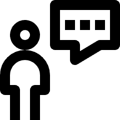 User Action Message Talk Icon from Nova Line Set