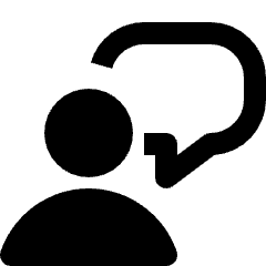 User Chat 1 Icon from Nova Solid Set