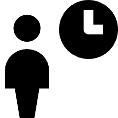 User Clock Schedule Icon from Nova Solid Set