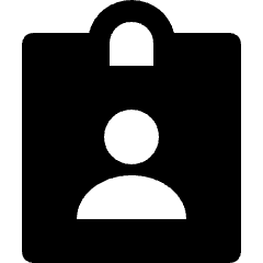 User Corporation Id Card Icon from Nova Solid Set