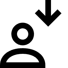 User Geometric Action Download Icon from Nova Line Set