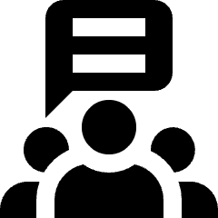 User Group Chat Icon from Nova Solid Set