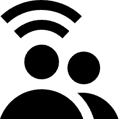 User Group Remote Icon from Nova Solid Set