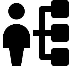 User Hierachy Icon from Nova Solid Set