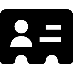 User Id Card 2 Icon from Nova Solid Set