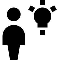 User Idea Icon from Nova Solid Set