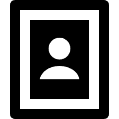 User Picture Frame Icon from Nova Solid Set