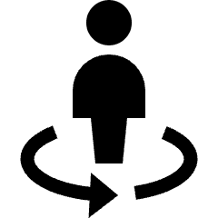 User Rotate 1 Icon from Nova Solid Set