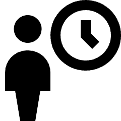 User Schedule Icon from Nova Solid Set