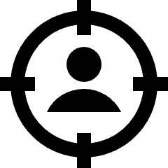 User Target Icon from Nova Solid Set