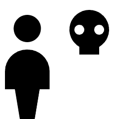 User Warning Decease Icon from Nova Solid Set