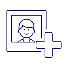 Avatar Frame Add Illustration from UX Line Set