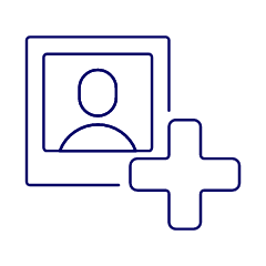 Avatar Neutral Frame Add Illustration from UX Line Set
