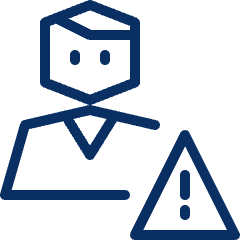 Person Alert Icon from Cyber Line Set