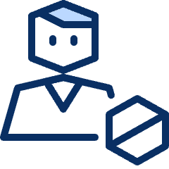 Person Block Icon from Cyber Duotone Set