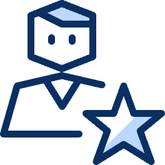 Person Favorite Star Icon from Cyber Duotone Set