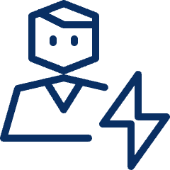 Person Flash Icon from Cyber Line Set