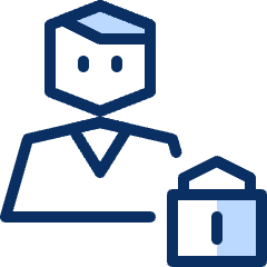 Person Lock Icon from Cyber Duotone Set